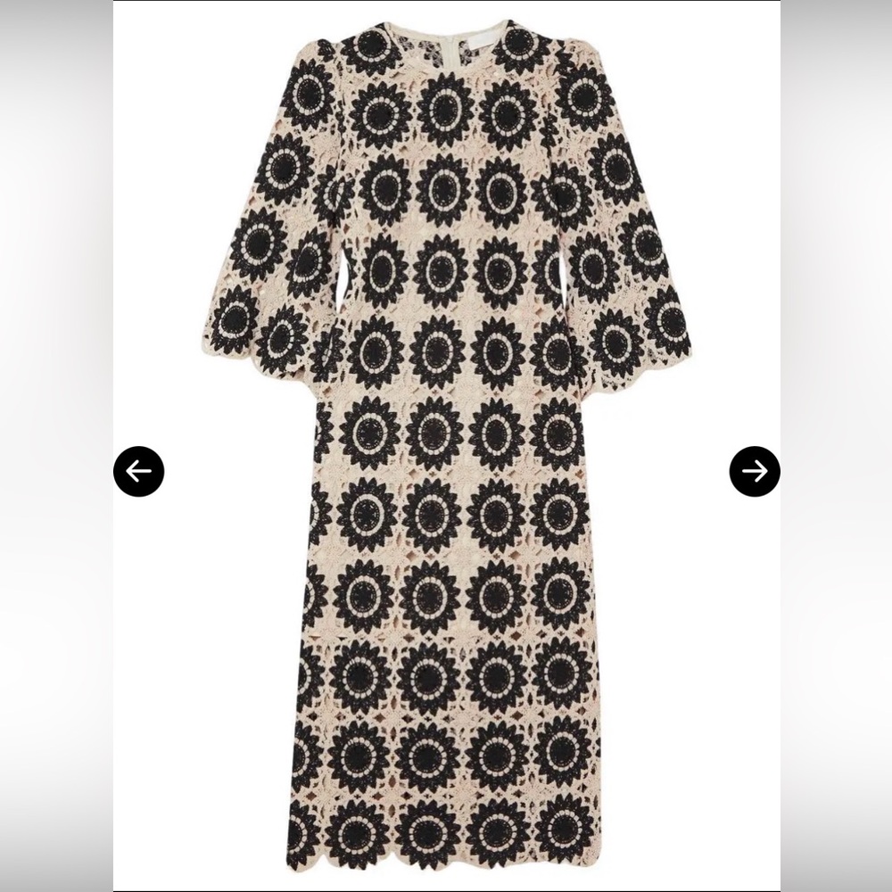 Zimmermann Ginger Scallop Crochet Dress